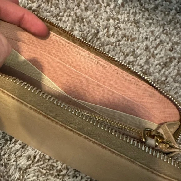PRADA Beige/ Tan color Purse/ wallet - Picture 9 of 12
